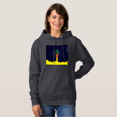 Raketruimteschip astrologie astronaut hoodie (Voorkant volledig)