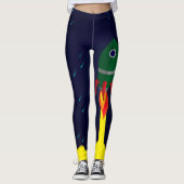 Raketruimteschip astrologie astronaut leggings (Voorkant)