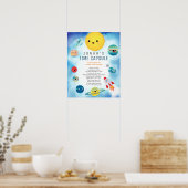 Raketschaal voor buitenruimtectoren poster (Keuken)