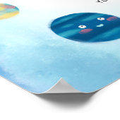 Raketschaal voor buitenruimtectoren poster (Hoek)