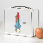 Raketscheepsillustratie cartoon (In situ)