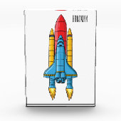 Raketscheepsillustratie cartoon fotoblokken (Voorkant)
