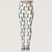 Raketscheepsillustratie cartoon leggings (Voorkant)