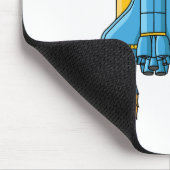 Raketscheepsillustratie cartoon muismat (Hoek)