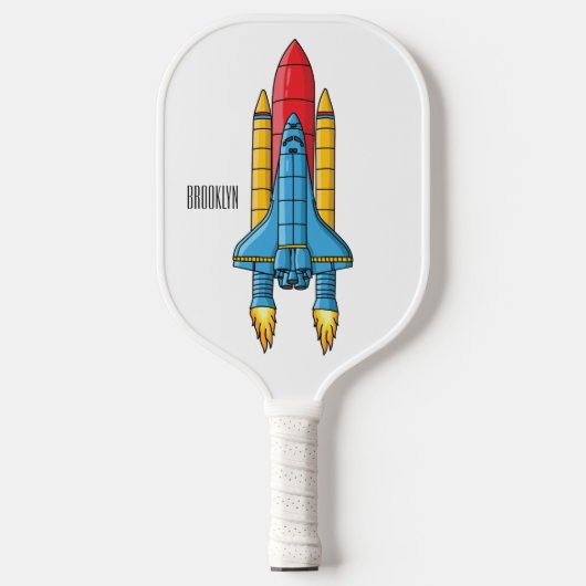 Raketscheepsillustratie cartoon pickleball paddle (Voorkant)