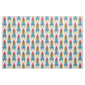 Raketscheepsillustratie cartoon stof (Fat Quarter)