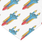 Raketscheepsillustratie cartoon tafelkleed (Gekanteld)