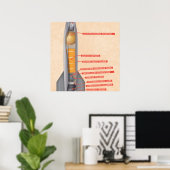 Raketschema Poster (Thuiskantoor)