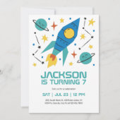 Raketschepen buitenste ruimtevaartfeestjes, zaterd kaart (Voorkant)