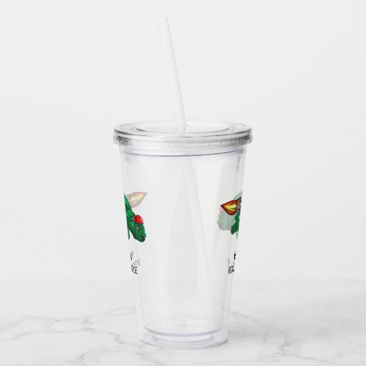 Raketschildpad Acryl Drinkbeker (Links)