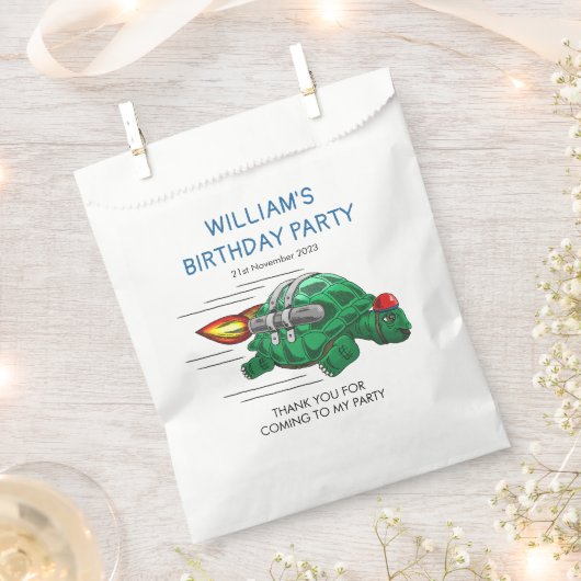 Raketschildpad Bedankzakje (Geknipt)