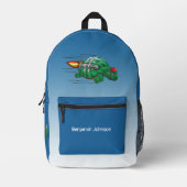 Raketschildpad Bedrukte Rugzak (Voorkant)