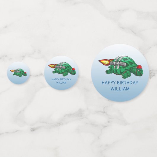 Raketschildpad Confetti (Voorkanten)