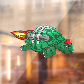 Raketschildpad Raamsticker (Vel 2)