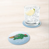 Raketschildpad Ronde Kartonnen Onderzetter (Insitu)