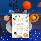 Raketschip Astronaut Verjaardag in de Ruimte Kaart