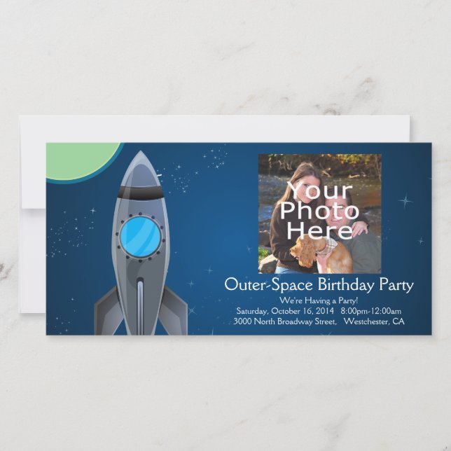 Raketschip buitenruimte