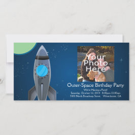 Raketschip buitenruimte