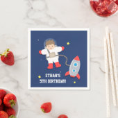 Raketschip Buitenruimte Astronaut Birthday Party Servet (Insitu)