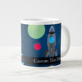 Raketschip buitenruimte grote koffiekop (Voorkant rechts)