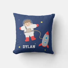 Raketschip Buitenruimte Kleine Astronaut Jongenska Kussen