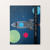Raketschip buitenruimte legpuzzel (Verticaal)