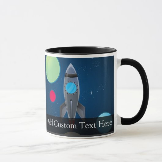 Raketschip buitenruimte mok (Rechts)