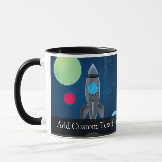 Raketschip buitenruimte mok (Links)