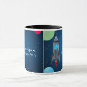 Raketschip buitenruimte mok (Midden)