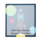 Raketschip buitenruimte notitieblok (Voorkant)