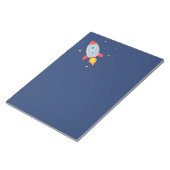 Raketschip, buitenruimte, voor astronauten notitieblok (Schuin)