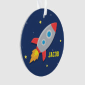 Raketschip, buitenruimte, voor jongens ornament (voorkant)