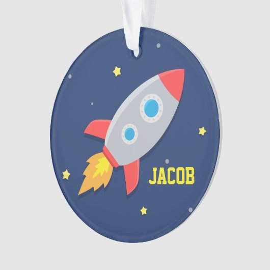 Raketschip, buitenruimte, voor jongens ornament (voorkant)
