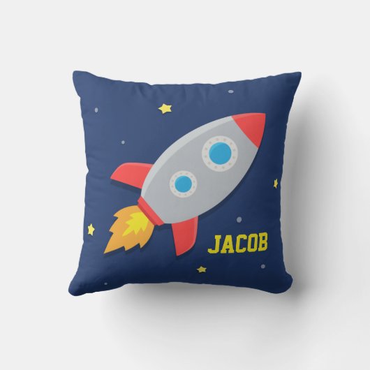 Raketschip, buitenruimte, voor kinderruimte kussen (Achterkant)