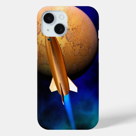  raketschip Case-Mate iPhone case (Achterkant)