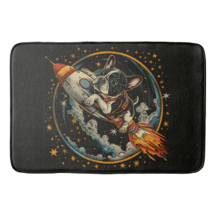 Raketschip Franse Bulldog Astronaut Badmat
