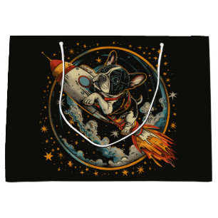 Raketschip Franse Bulldog Astronaut Groot Cadeauzakje