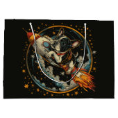 Raketschip Franse Bulldog Astronaut Groot Cadeauzakje (Achterkant)