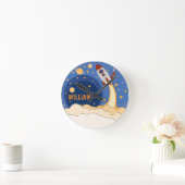 Raketschip in ruimtecuut, speciaal verzorgd ronde klok (Huis)