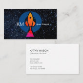 Raketschip Logo | Sters Visitekaartje (Voorkant / Achterkant)