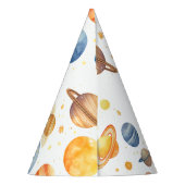 Raketschip Planet Space-thema aangepaste verjaarda Feesthoedjes (Achterkant)