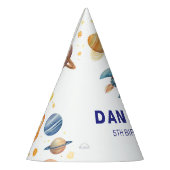Raketschip Planet Space-thema aangepaste verjaarda Feesthoedjes (Links)