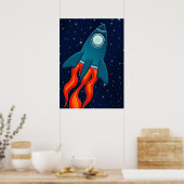 Raketschip Poster (Keuken)