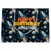 Raketschip ruimteavontuur groot cadeauzakje (Voorkant)