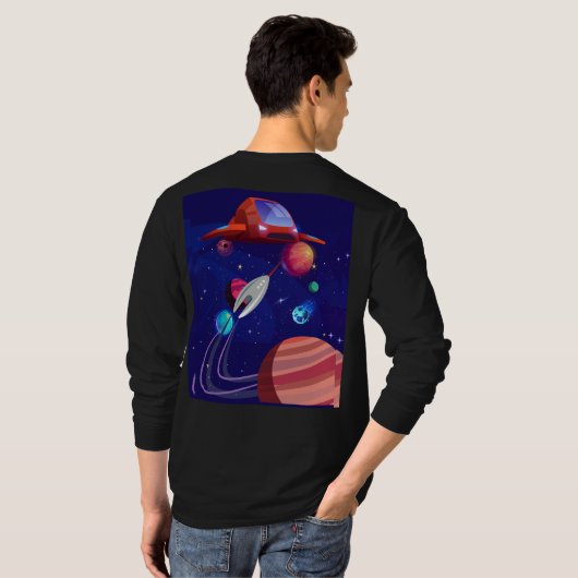 RAKETSCHIP T-SHIRT (Achterkant volledig)