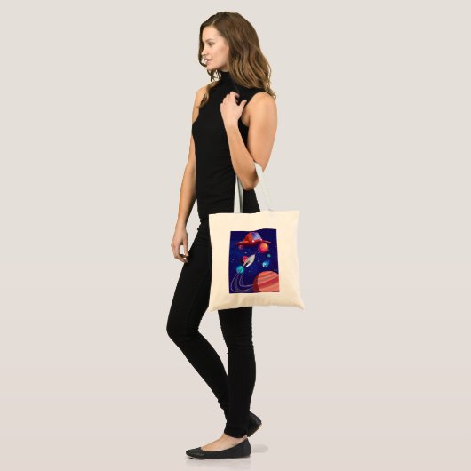 RAKETSCHIP TOTE BAG (Voorkant (model))