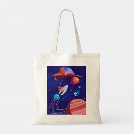 RAKETSCHIP TOTE BAG (Achterkant)