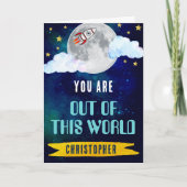 Raketschip uit deze wereld Valentijnsdag Kaart (Voorkant)