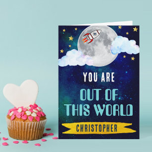 Raketschip uit deze wereld Valentijnsdag Kaart