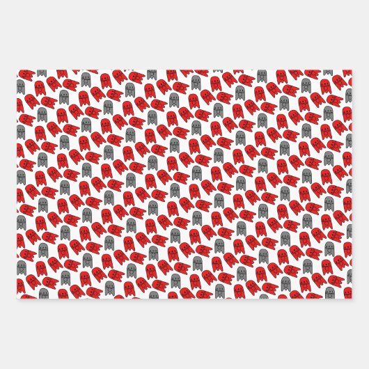 Raketschip Verjaardag Inpakpapier Vel (Voorkant 2)